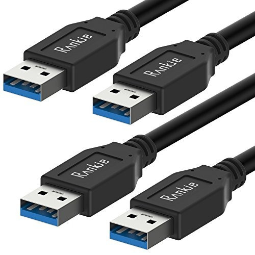 Cable Usb 3.0 De Rankie, Tipo A Para Tipo A, Paquete De 2 6