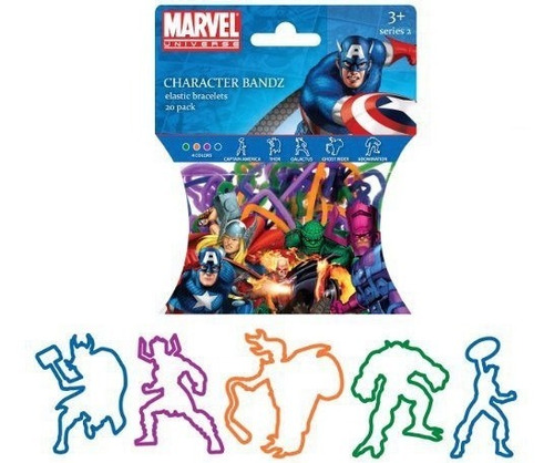 Marvel Pulseras Streetchy Pak X24 Souvenirs-cumples-disfraz