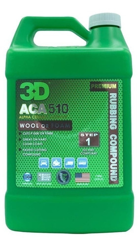 Aca 510 Compuesto De Corte Premium 4 Lts - 3d