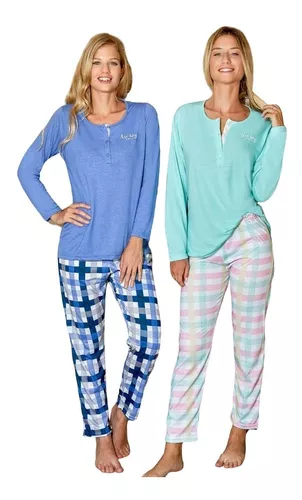 Pijama Invierno Mujer Susurro 2645 Talles Grandes El