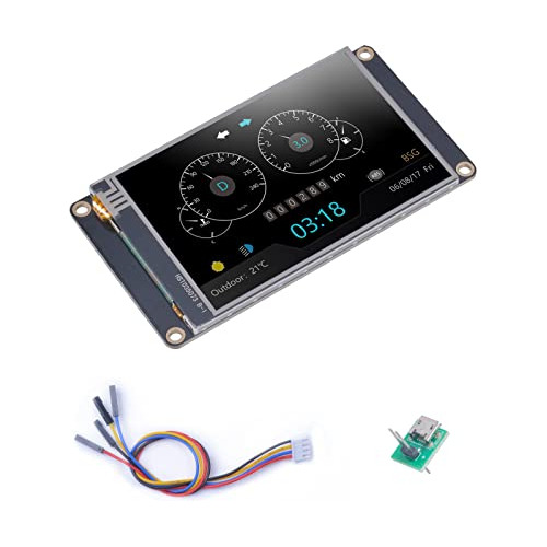 Módulo De Pantalla Hmi Mejorado Nextion 3.5 Nx4832k035 Resis