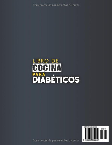 Libro De Cocina Para Diabéticos, En Español, Tapa Blanda