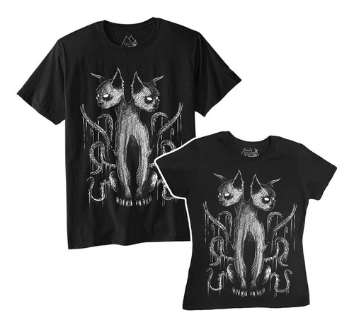 Macabra Merch Playera Modelo Gato 3