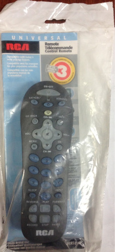 Control Remoto Universal Rca Rcr311w Tv Satelite Dvd Program