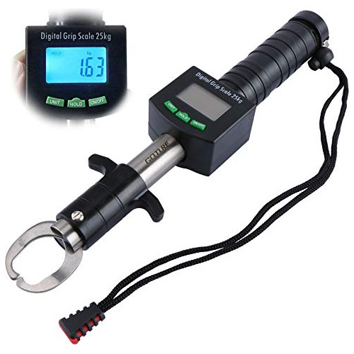 Fish Lip Gripper With Digital Scale, 50lb/25kg Loading ...