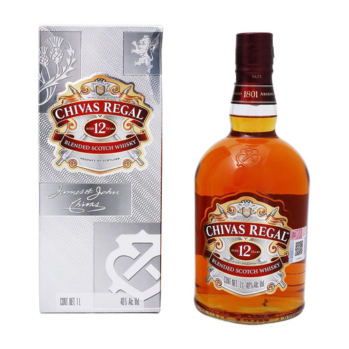 Whisky Escocês 12 Anos 1 Litro Chivas Regal