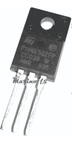 Stp14nk50zfp P14nk50zfp 14nk50 Mosfet 500v 14a To220f