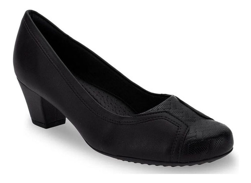 Sapato Feminino Piccadilly Salto Baixo Joanete 111093 Preto