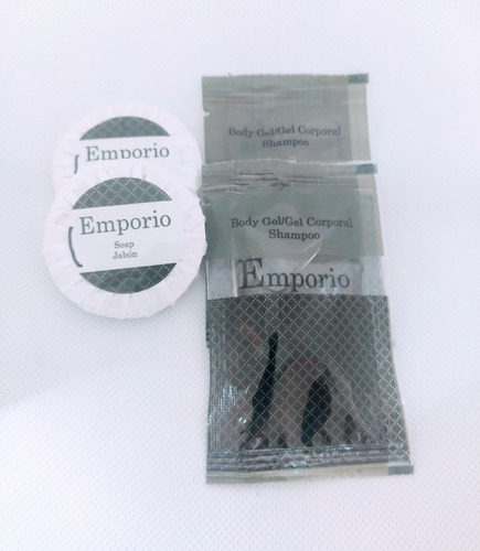 Imagen 5 de 5 de Jabón Y Shampoo Hotelero Emporio Kit Con 50 Piezas