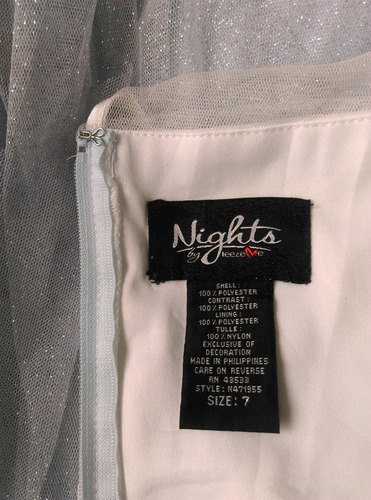 Vestido De Fiesta Tul Para Mujer - Teeze Me Talla Ch (Usado)
