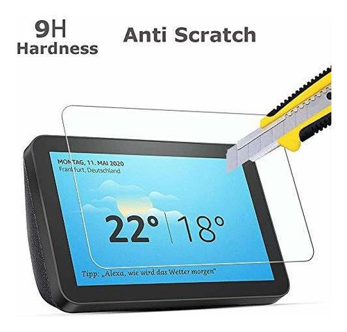 2 Pack Epic Glass Screen Protector For Echo Show 8 2nd