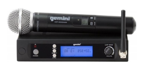 Micrófono Inalámbrico De Mano Uhf6100m Gemini