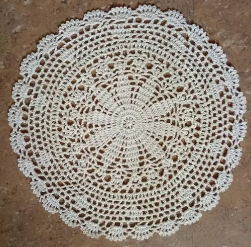 Paño De Mesa / Centro De Mesa  Tejido Crochet