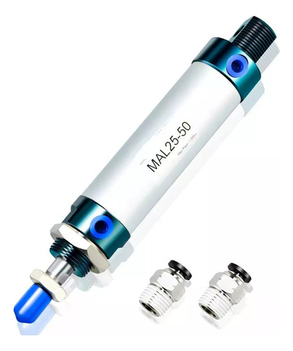 Cilindro Piston Neumatico 25 X 50 Doble Accion Con Conector
