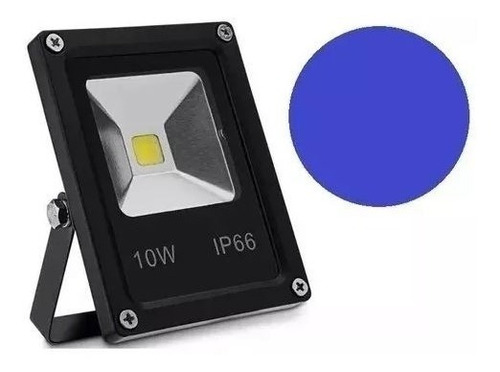 Refletor Holofote Led 10w Azul Bivolt Ip66 