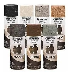 Aerosol Rust Oleum Stone Simil Piedra  6 Colores  340gr