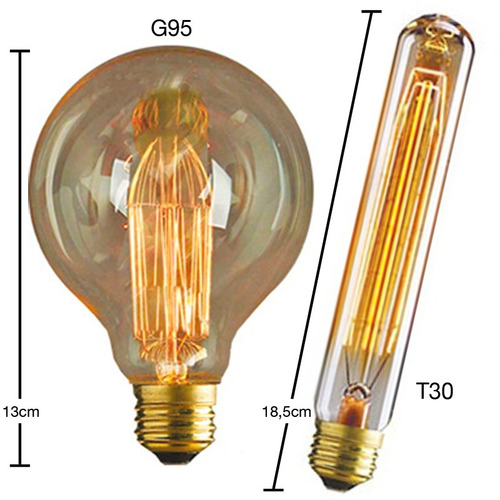 Imagem 3 de 7 de 5x Luminária Pendente Interruptor + Lâmpada Vintage Retrô