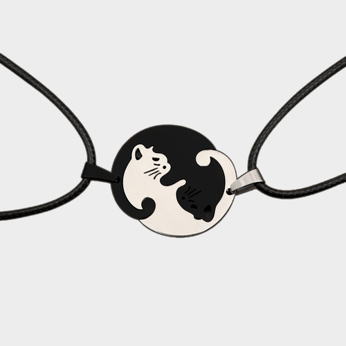 Pack 2 Collares Con Colgante De Gatos, Gatitos Pareja