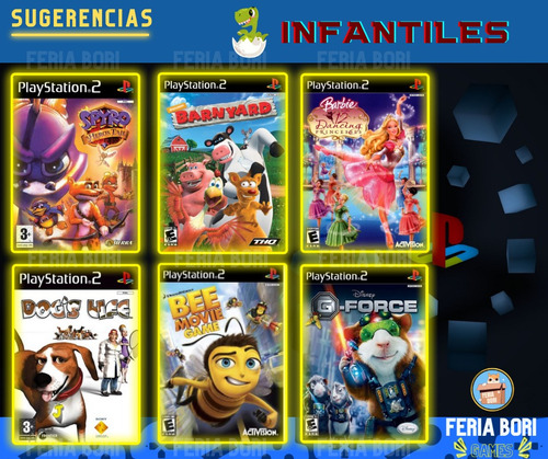 Juegos Ps2 A Pedido, Todos Los Títulos! Pack X 5 Unidades