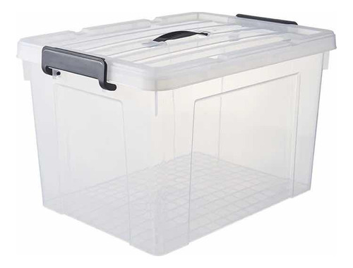 Caja Plástica Almacenamiento Organizador Transparente 35l