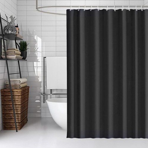 Cortina De Ducha Impermeable De Color Sólido 180*180cm