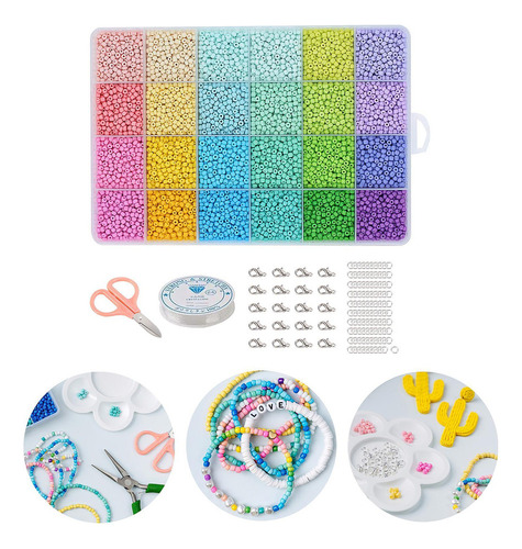 Cuentas De Vidrio For Manualidades Con Caja De Estilo B