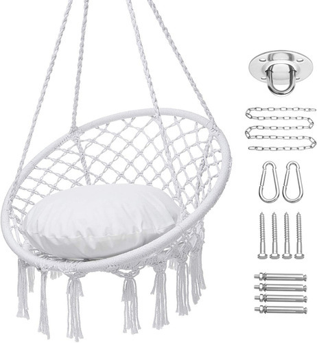 Hamaca Columpio Macrame, Max 330 Lbs, Columpio Colgante De C