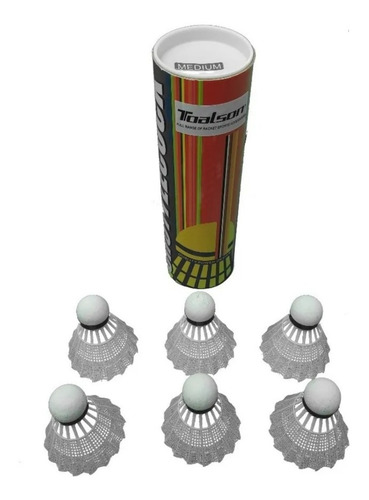 Imagen 1 de 3 de Plumas Volantes Badminton Toalson X6 Nylon