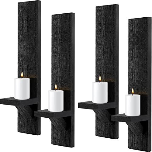 Conjunto De 4 Candelabros De Pared Portavelas Montados ...