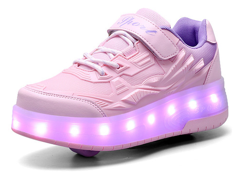 Zapatillas Voladoras De Dos Ruedas, Patines Y Led Recargable