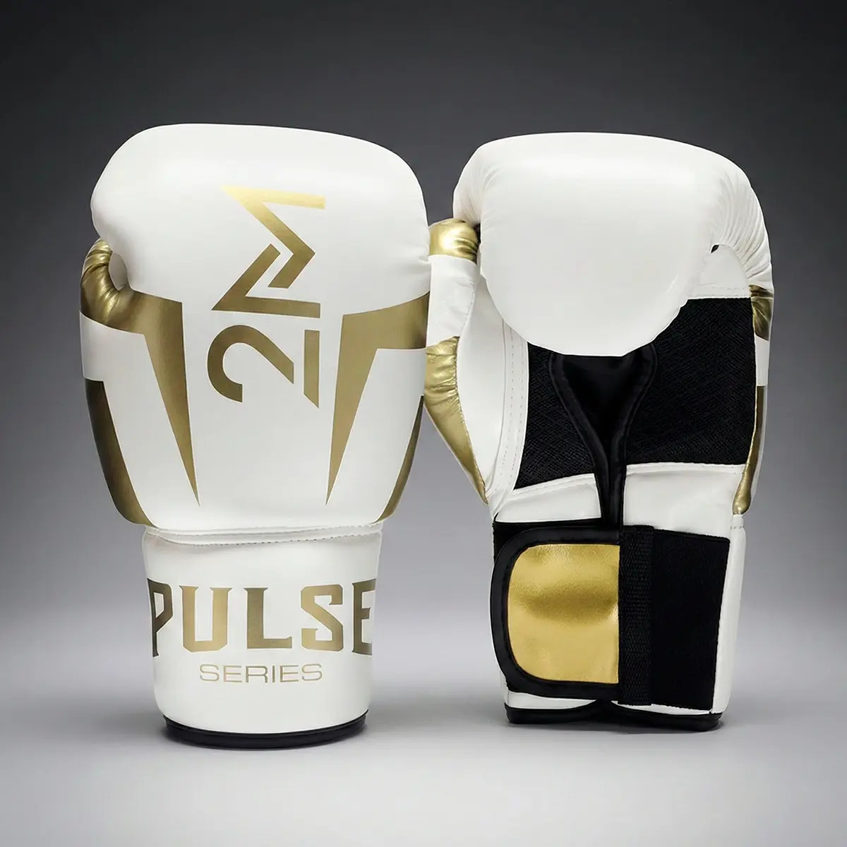 Guantes De Boxeo 10 Oz Profesionales Reforzados Blanco
