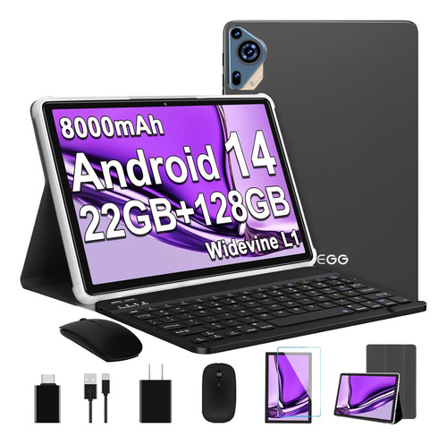 Android 14 Tablet 10.1'' 22gb + 128gb Wifi 5g 8000mah Gps