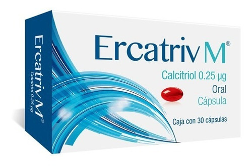Ercatriv M ( Calcitriol 0.25 Mcg) C/30 Cápsulas Progela