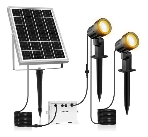 2 En1 Lamparas Solar Para Jardin Exteriores Foco Impermeable