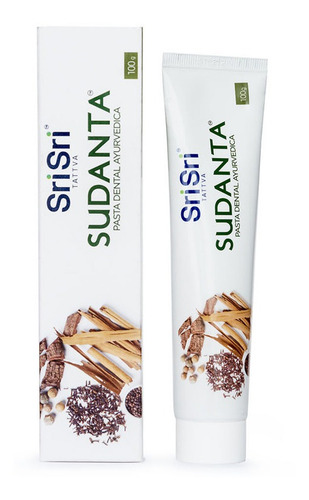 Imagen 4 de 6 de Pasta Dental Sudanta Sri Sri Natural Vegan Libre Fluor 100gr