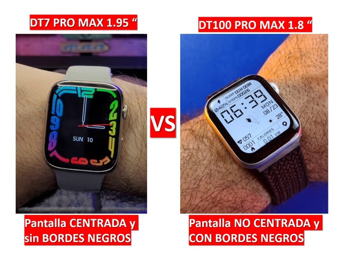 Imagen 1 de 10 de Smartwatch Reloj Inteligente Dt7 Pro Max  Apple Watch Serie7