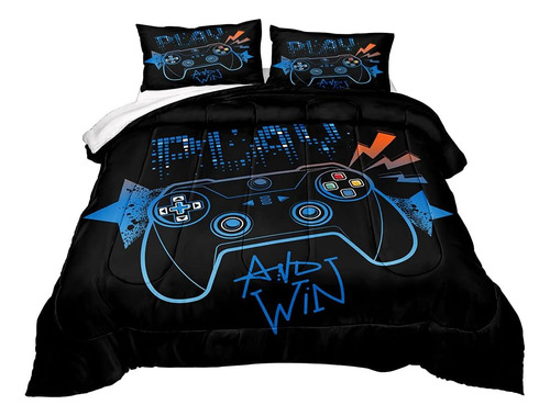 Juego De Edredón Con Fundas De Almohada Z.jian Home, 3 Pz...