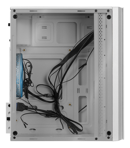 Gabinete Gamer Xtreme Pc Gaming Air Max M2 Micro Torre Micro Atx 3 Fan Cristal Templado Argb Blanco