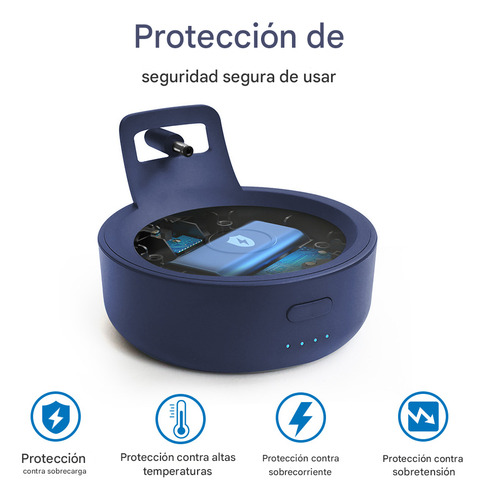 Soporte Base De Batería Para Alexa Echo Dot 4.ª Gen 5200 Mah Color Azul GGMM D5-Blue