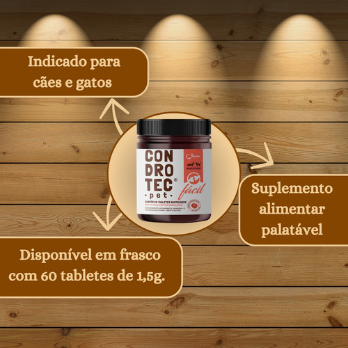 Kit 3 Condrotec Pet Fácil 90gr Syntec Raças Pequenas 60 Und