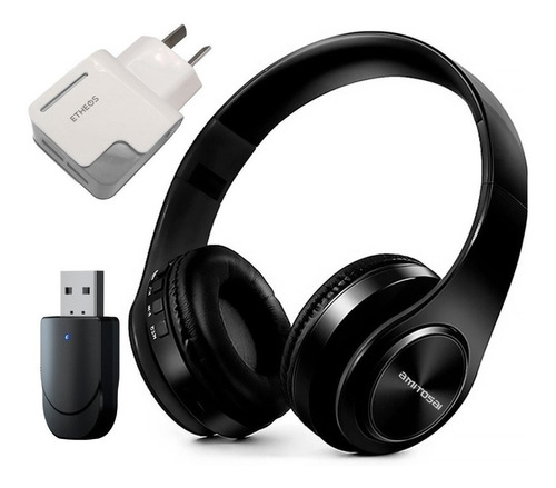 Auriculares Inalámbricos+ Adaptador Bt+ Cargador 2 Puertos