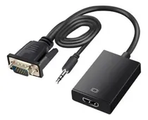 Comprar Convertidor de cable Vga Hdmi, salida de audio 1080p, P2, HD, TV, vídeo AV