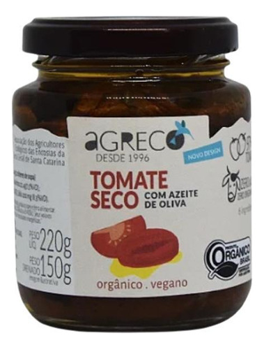 Kit 2x: Tomate Seco Orgânico Agreco 150g