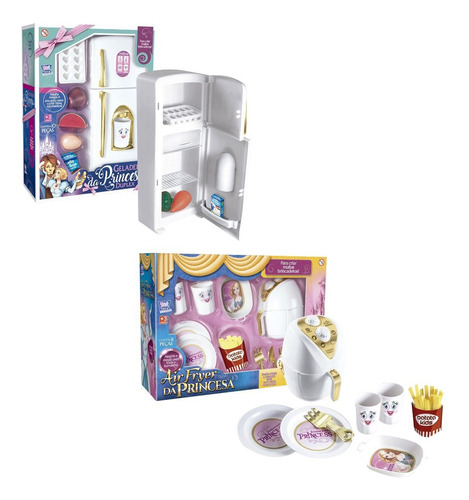 Kit Air Fryer Princesa Com Geladeira Duplex Da Princesa Zuca