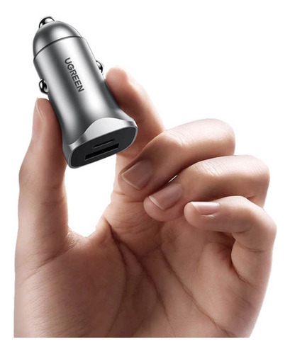 Cargador De Auto Carga Rápida Doble Puerto Usb-a - Usb-c