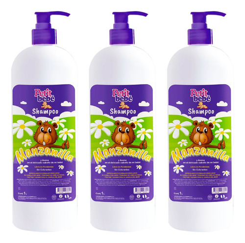 2 Shampoo Petit Bebé X 1lt