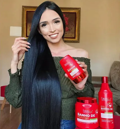 Baño De Morango Frutilla Shampoo 500ml Y Acondicionador 200g