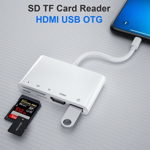 Imagen 3 de 8 de Adaptador Lightning iPhone iPad iPod Ios Digital 1080 Hdmi