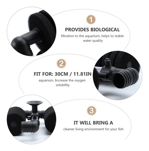Filtro De Esponja Bioquímica Para Peceras De Acuario (negro)
