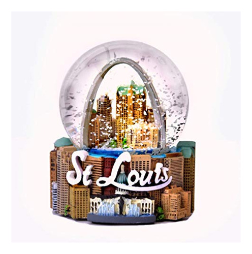 St. Louis Colorful Snow Globe 65mm - Great Piece